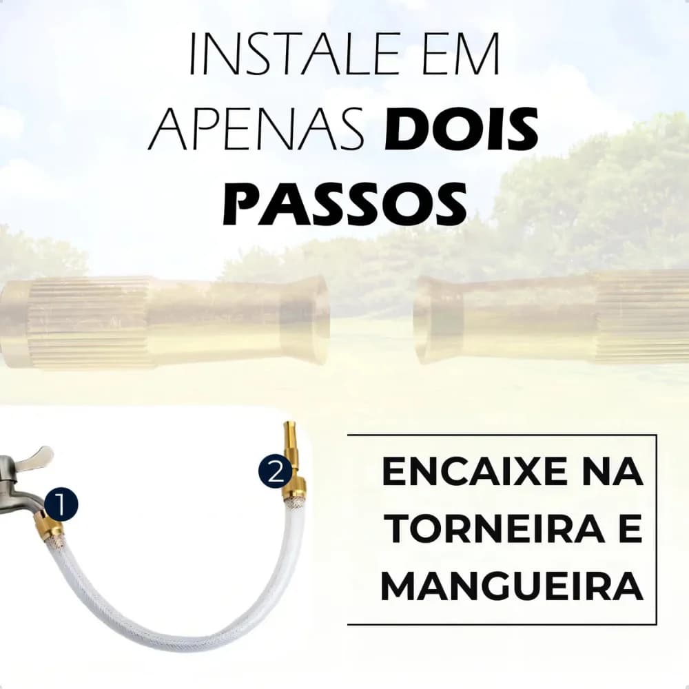 Esguicho De Alta Pressão Para Mangueira 1/2 Regulável Jato