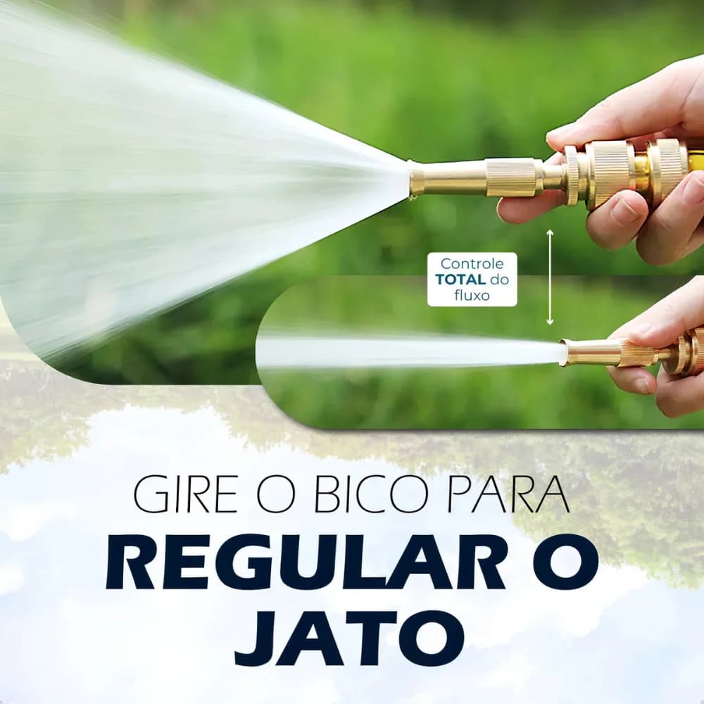 Esguicho De Alta Pressão Para Mangueira 1/2 Regulável Jato