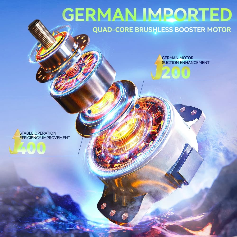 Motor brushless importado da Alemanha para aspirador de pó portátil Szuk C017max com sucção forte
