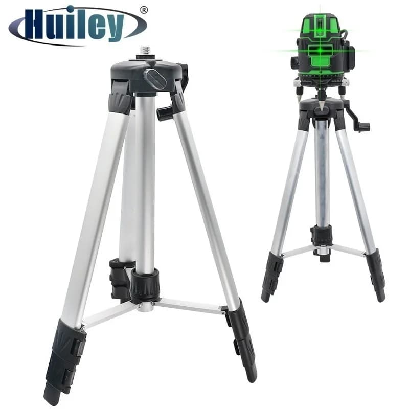 Tripé para nível a laser 1200mm, altura ajustável, rosca de montagem de 5/8 polegadas, suporte de tripé de liga de aço, acessórios de nível a laser
