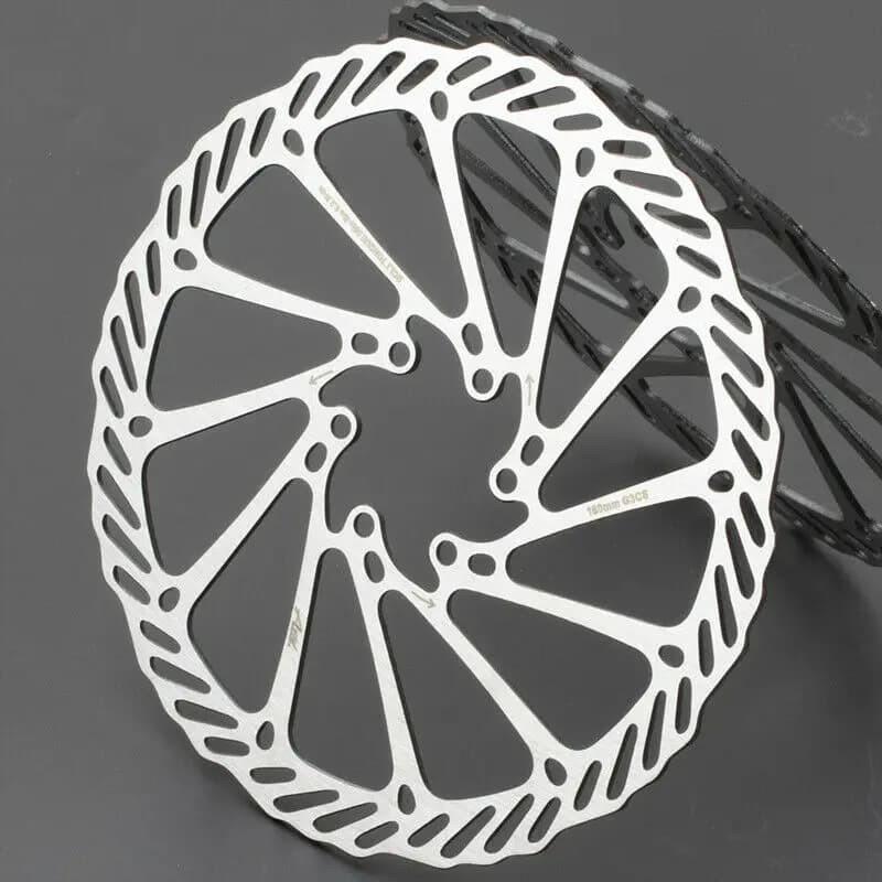 Rotor de freio ventilado para bicicleta BUCKLOS G3 HS1 prata com pastilhas e espaçador