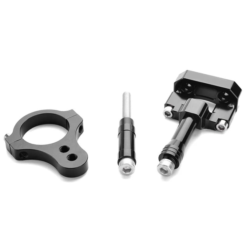 Kit suporte amortecedor preto CNC 3 peças para motocicleta Yamaha YZF R3