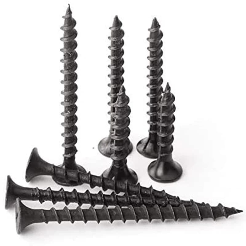 50 pçs m3.5 preto cabeça plana phillips parafusos auto-roscantes cruz recesso parafusos de rosqueamento drywall parafuso de madeira ferramenta de ferragem para casa