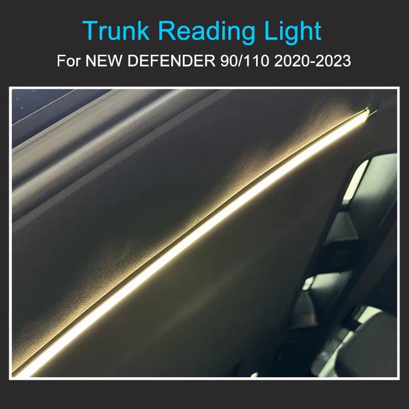 Luz de leitura do porta-malas para land rover defender 90 110 2020-2024 kit de porta-malas componentes modificados acessórios de decoração interior