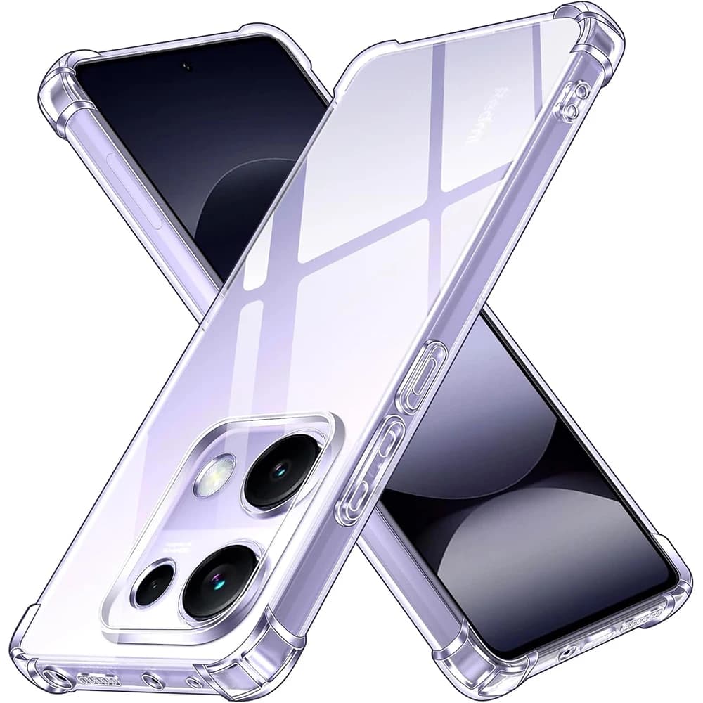 Capa de silicone transparente ultrafina à prova de choque para Xiaomi Redmi Note