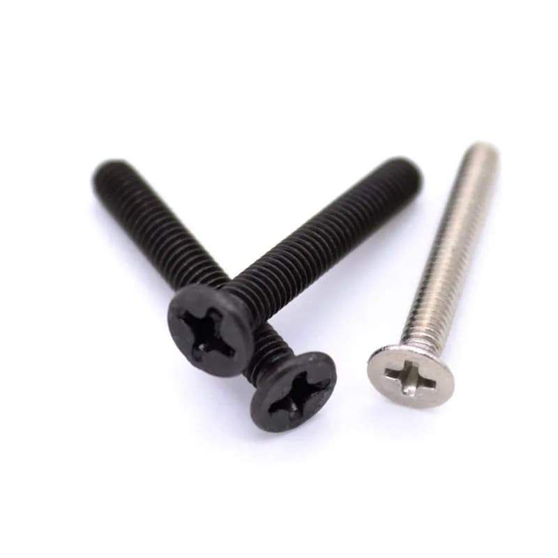 Parafuso de cabeça escareada plana, Small Phillips para eletrônicos, laptop, computador, telefone, câmera, brinquedos, reparo de carros, M1, M2, M3, 50 Pcs