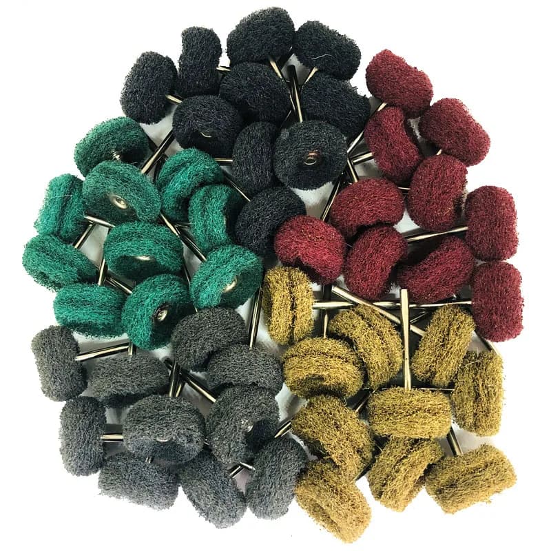 Conjunto de 10 mini brocas abrasivas de nylon para polimento Dremel