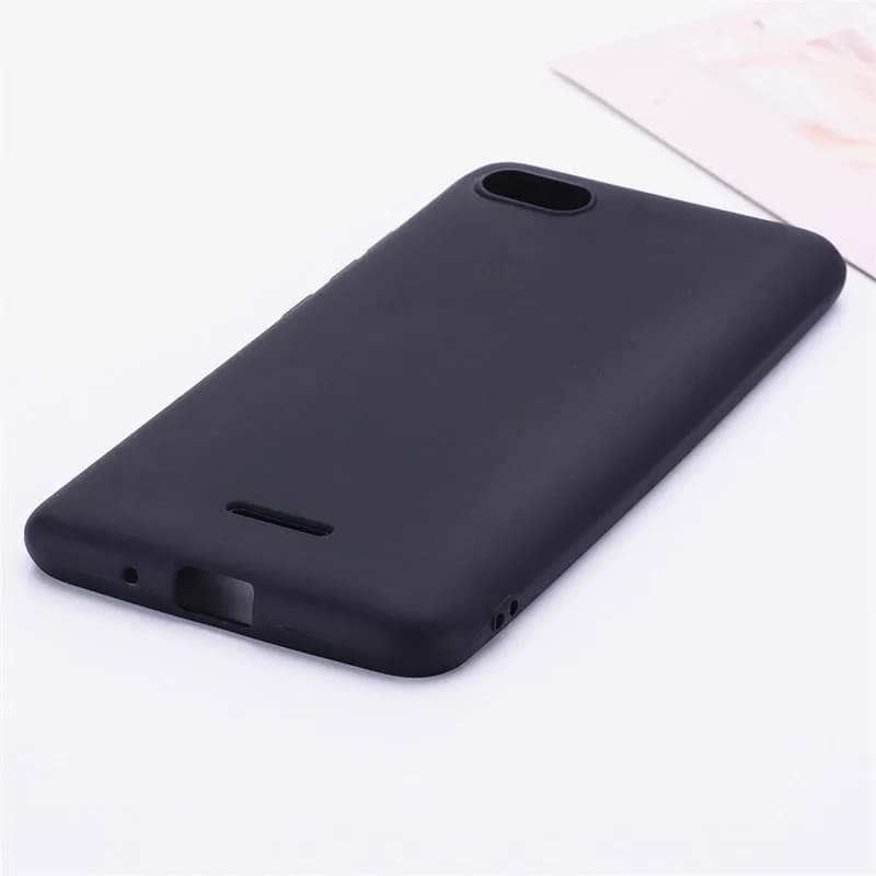 Capa preta para smartphone Xiaomi Redmi 6A 6 7 7A 8 8A 9 9A 9AT 9C 10 10C 10A Note à prova de choque