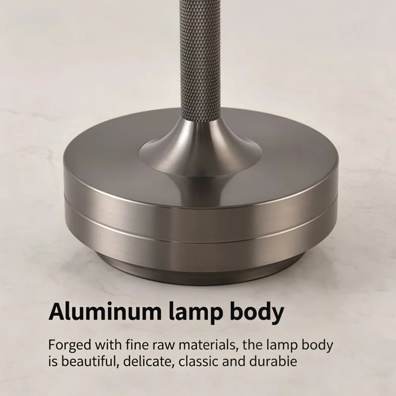 Luminária de mesa LED em forma de I com interruptor de toque, lâmpada decorativa de estilo retrô com regulagem gradual de intensidade, adequada para sala de jantar e quarto.