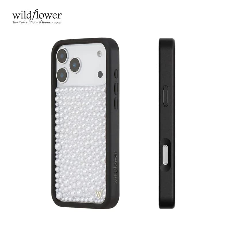 Capa de Telefone 3D em Pérola Branca Brilhante para iPhone 16 14 13 14 15 17 Pro Max, Estilo Fashion ﻿ ﻿ ﻿ ﻿ ﻿ ﻿ ﻿ ﻿ ﻿ ﻿ ﻿ ﻿ ﻿ ﻿