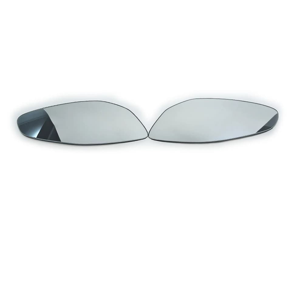 Par de espelhos retrovisores convexos ampliadores pretos para moto BMW C650GT com superfície refletiva