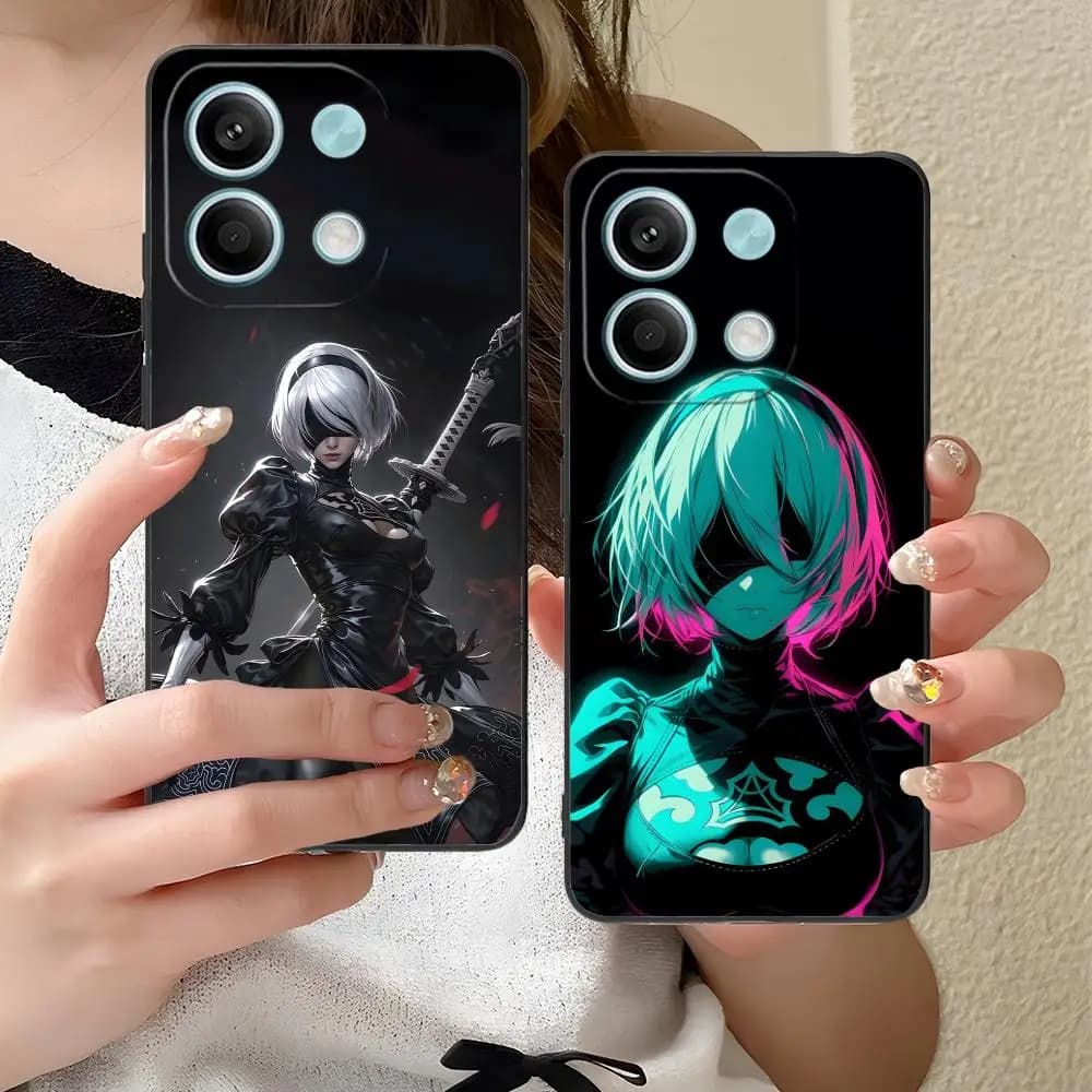 Capa de telefone Nier 2B Automata para Xiaomi Redmi Note 14, 13, 12, 11, A5, 3, 2, 1 Pro Plus 4G 5G