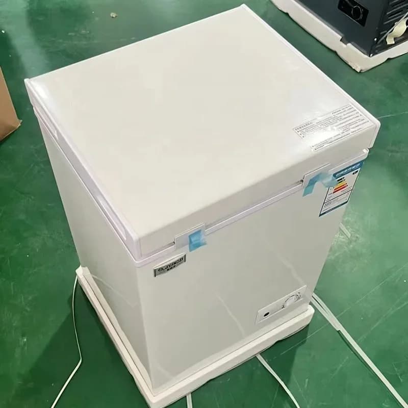 Freezer horizontal pequeno de porta única, 92L, cor branca