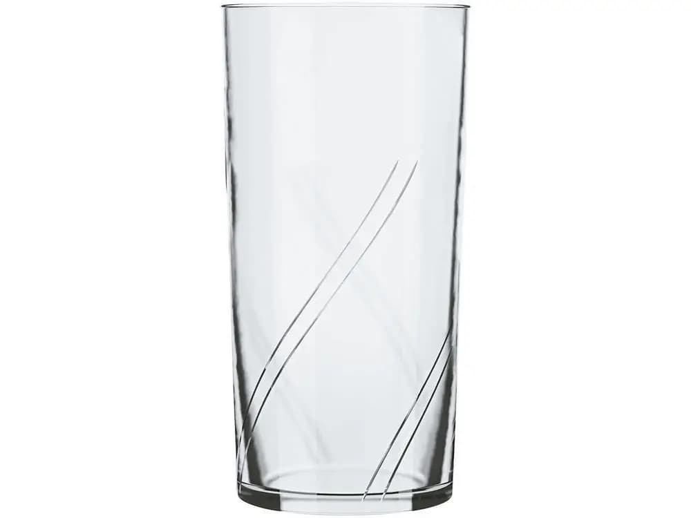 Jogo de copos de vidro 300ml 6 peças Nadir com padrão geométrico
