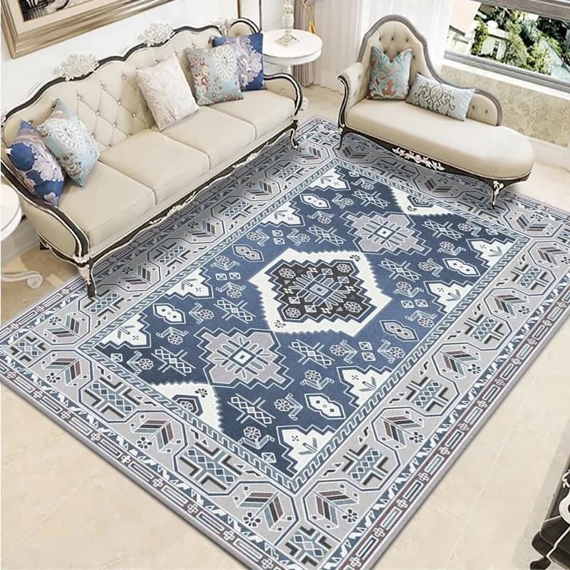 Moderno chinês sala de estar tapete persa simples quarto decoração área grande varanda porta absorvente antiderrapante tapete de banho