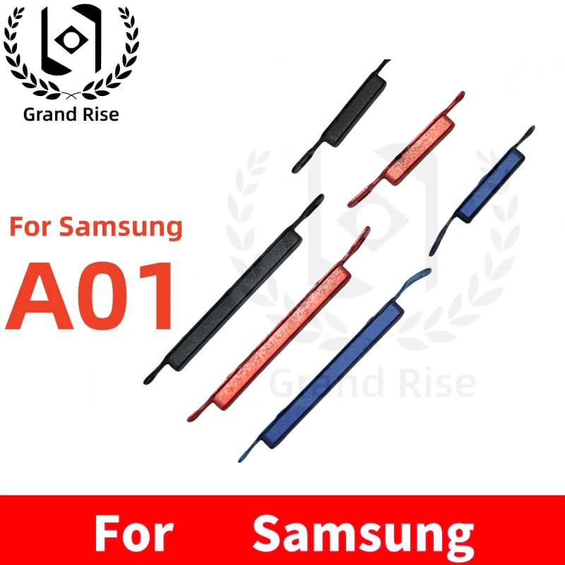 Botões de energia e laterais de volume para Samsung Galaxy A01, A02, A03, A04, A05, A01Core, M01Core, A03S, A04S, A05S