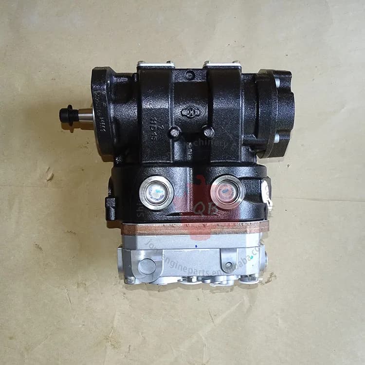 Compressor de ar profissional cinza e preto para motor diesel modelo 5339231 compatível com ISB e QSB