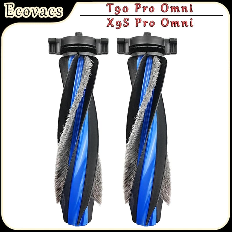 Acessórios de escova rotativa para Ecovacs T90 Pro Omni e X9S Pro Omni, azul e preto