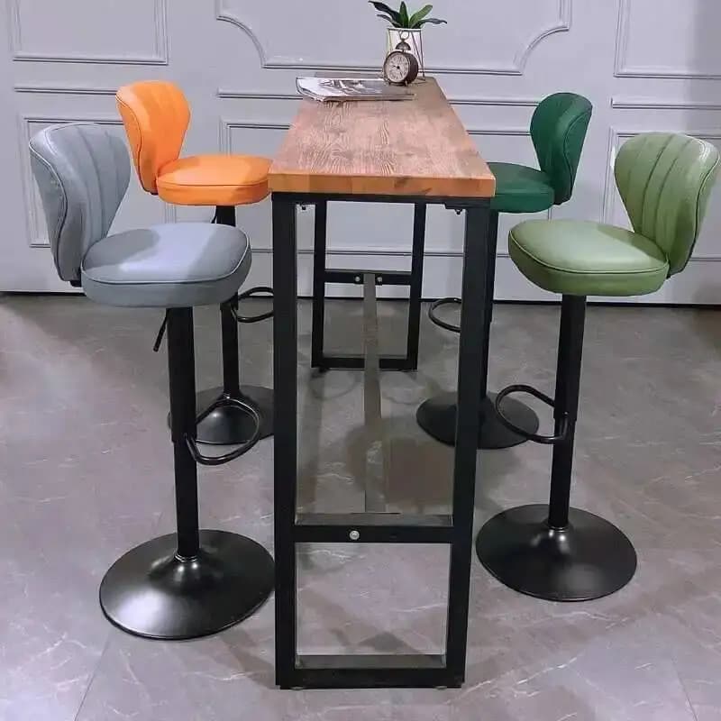 Cadeiras de bar para cozinha, estilo nórdico, luxuosas, giratórias, design gamer, para cozinha, bar, móveis modernos, cadeiras de jantar, mobília HY