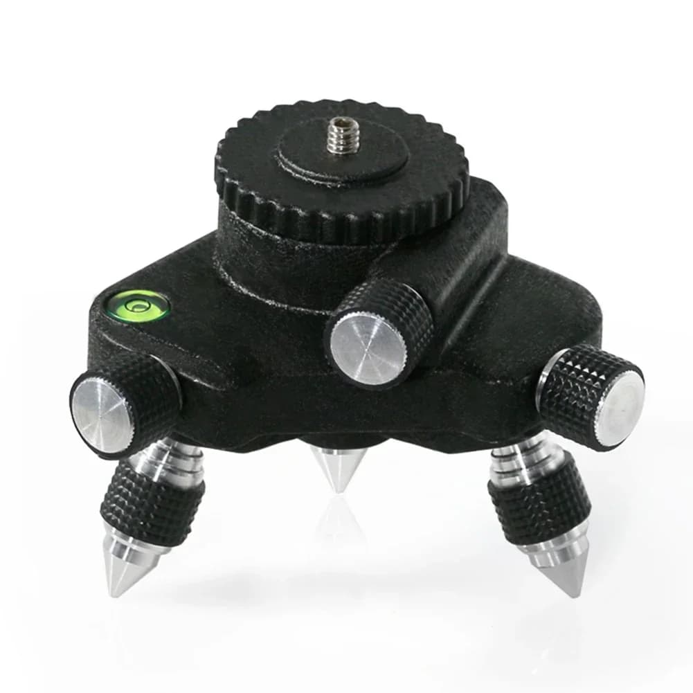 Suporte de tripé de nível a laser, base de rotação de grau, ajuste fino, medidor de ajuste fino, suporte de tripé, ferramenta de suporte de nível a laser