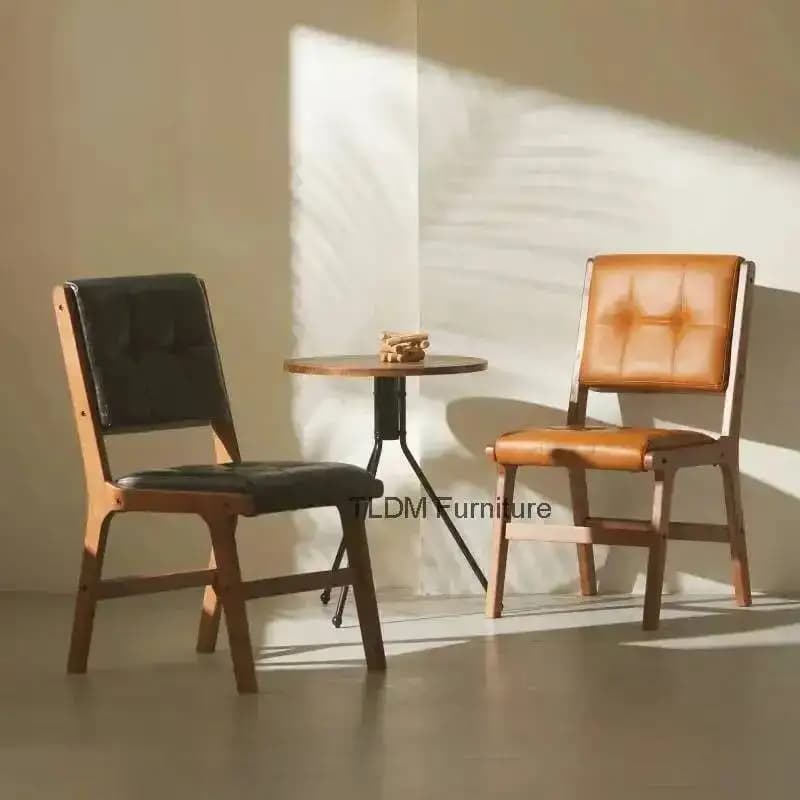 Cadeiras de Jantar Retrô Francesas Simples e Rústicas, Luxuosas, Estilo Meio Século, Premium, para Sala de Jantar, Móveis para Casa