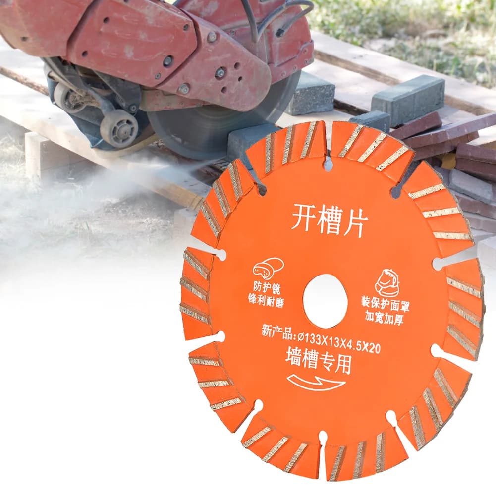 Lâmina de Serra Profissional para Concreto de 133mm, Disco de Corte Cerâmico, Lâmina Circular para Ferramenta Elétrica