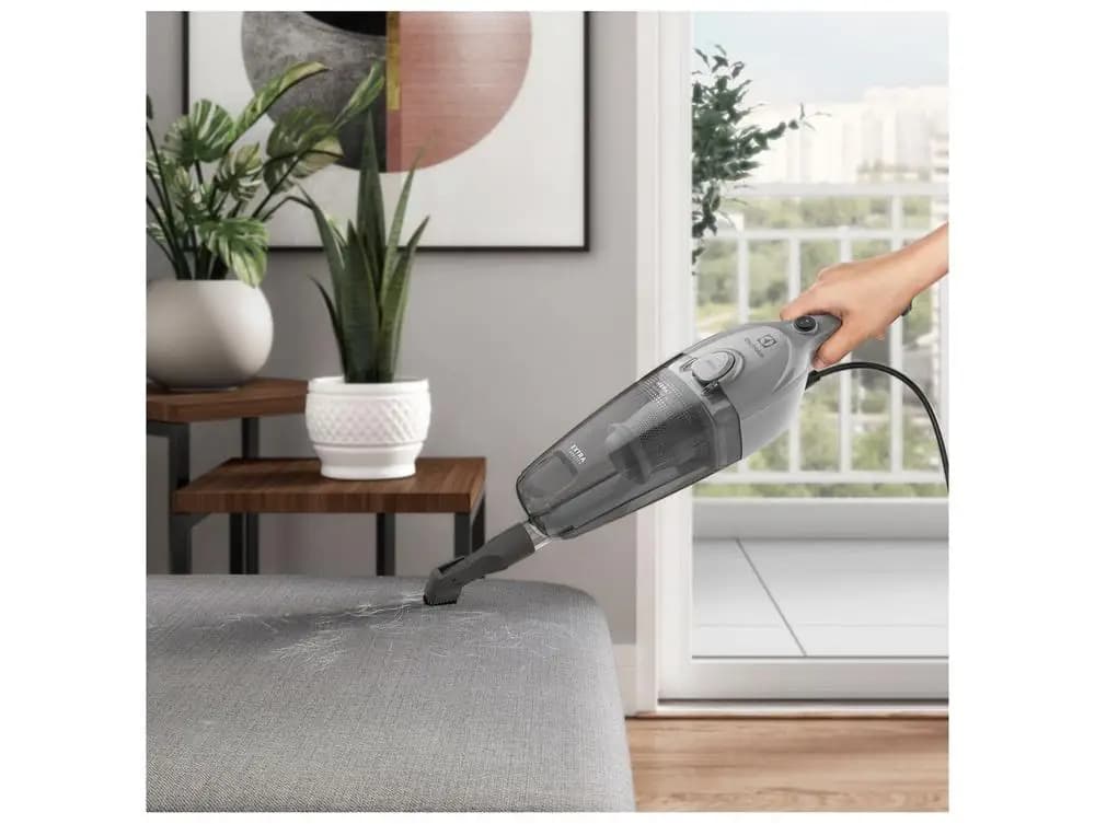 Aspirador de Pó 2 em 1 Electrolux com Filtro HEPA 1500W Cyclonic Power STK16 Cinza - 110V