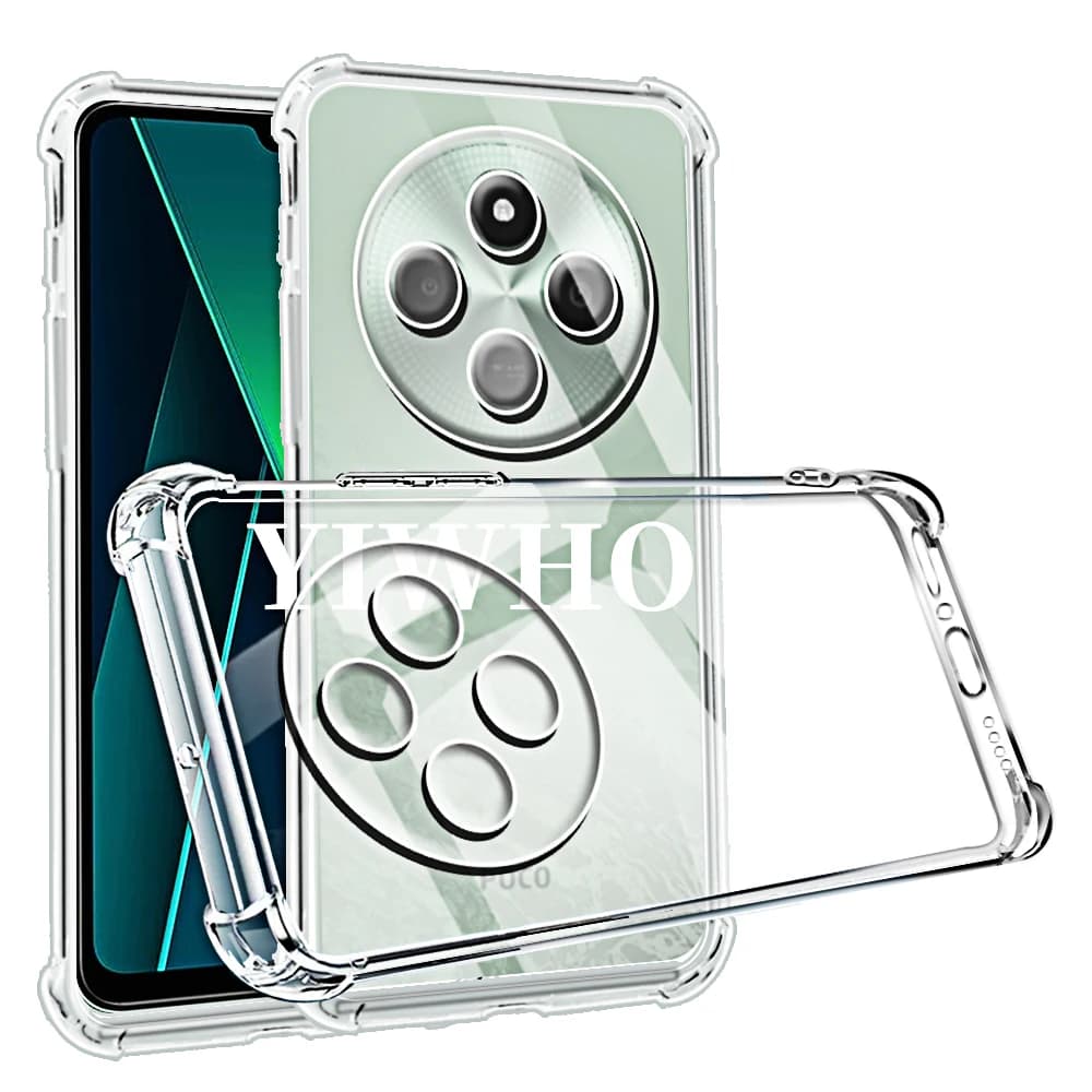 Capa transparente à prova de choque para Xiaomi Poco X3 Pro 5G