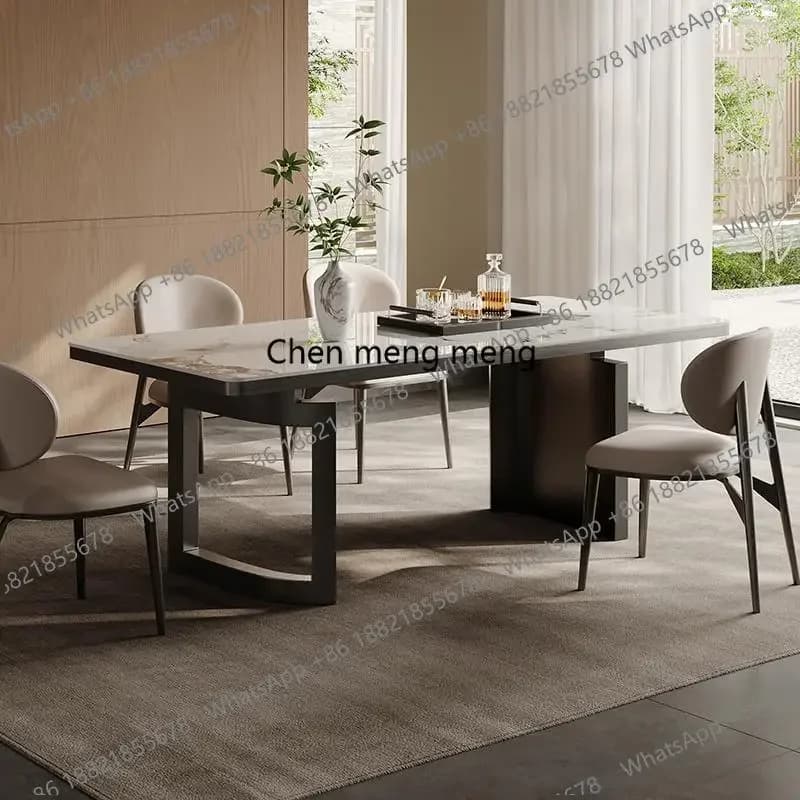 Chegam novas luz de luxo europeu mesa jantar estética moderna alta qualidade design incomum restaurante mesa arte mesas de jantar