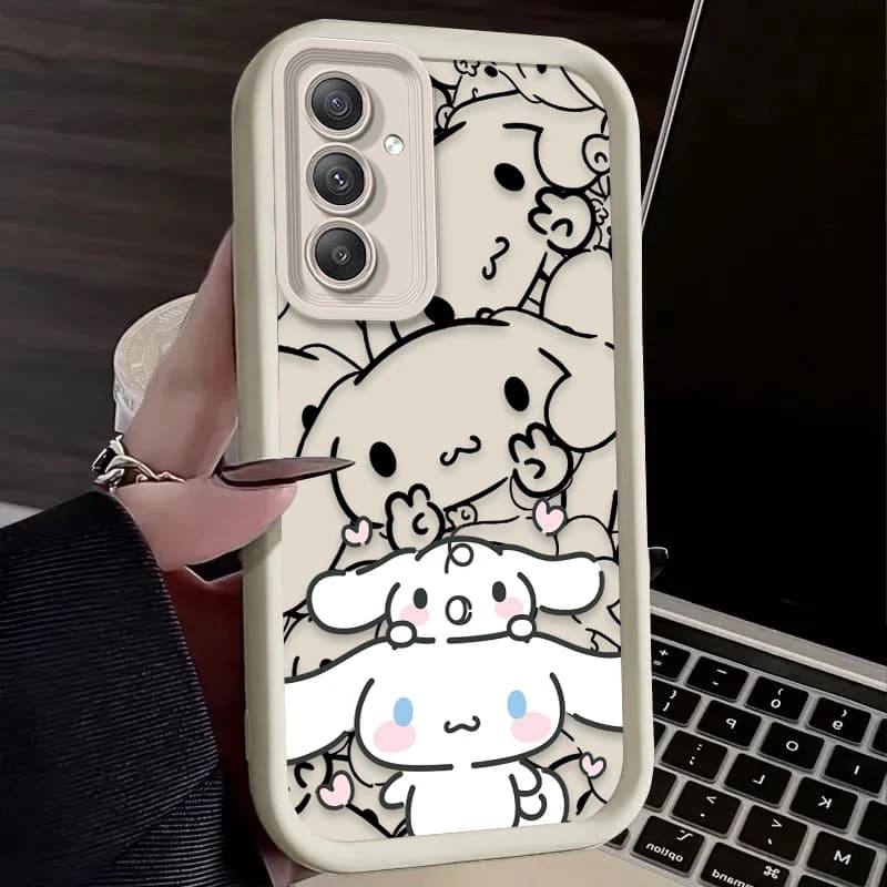 Capa Sanrio Cute Cinnamoroll Kulomi para Samsung Galaxy A54 A05 A05S A34 A53 A33 A23 A13 A52 A52S A32 A22 A12 A71 A51 A31 A50
