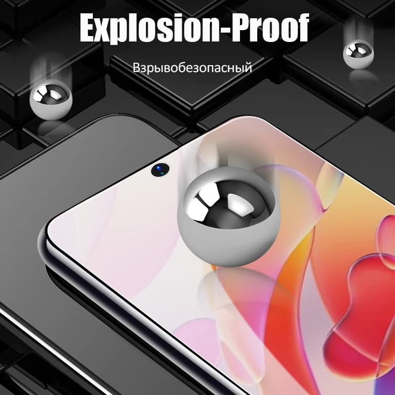Protetores de tela de vidro transparentes para smartphones POCO X3, X4, X5, X6, X7, X8 Pro Max e Xiaomi Poco M5, M5S, M6, M7 Pro 5G