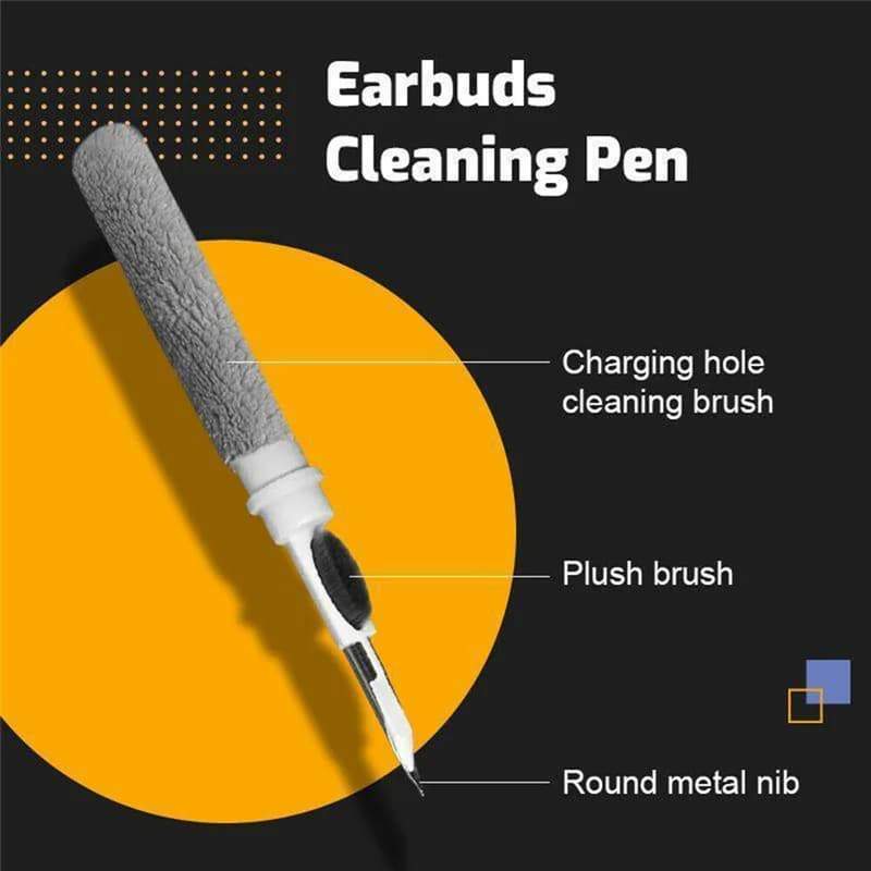 Auscultadores Bluetooth Sem Fio Caneta De Limpeza, Caso De Fones De Ouvido Durável, Kit Limpador, Escova Limpa para AirPods Pro Samsung e Xiaomi