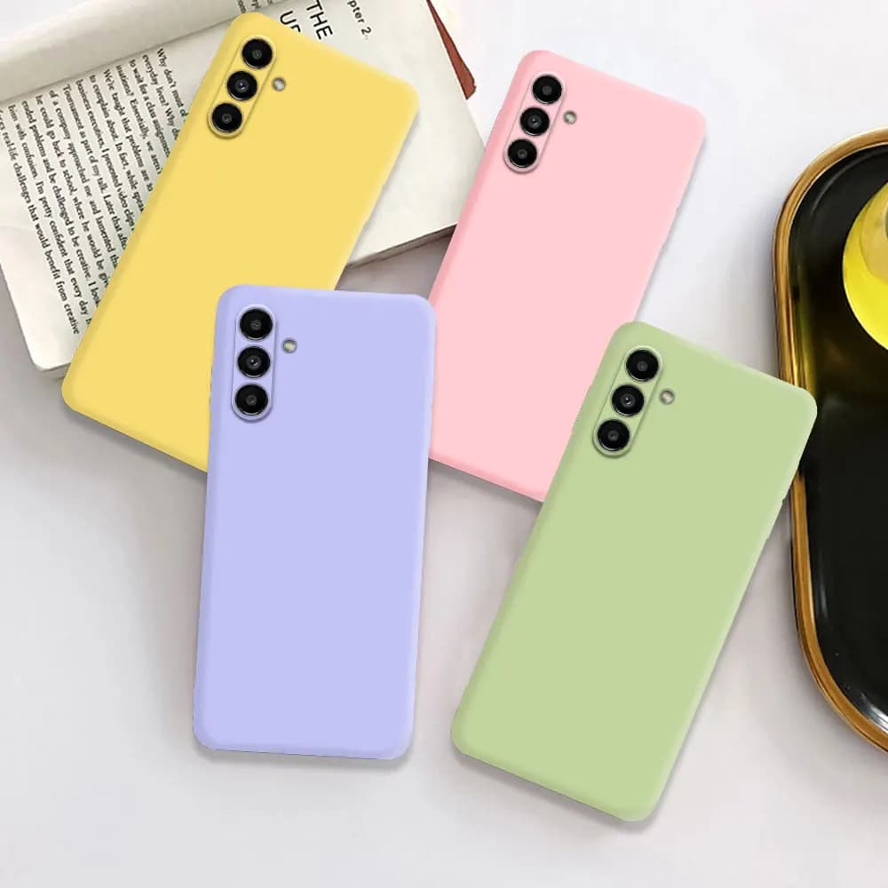 Capa macia de silicone líquido para samsung galaxy a14 a24 a34 a54 a13 a23 a33 a53 a73 a04 a04e a04s a22 a32 a25 a52 a72 capa fundas
