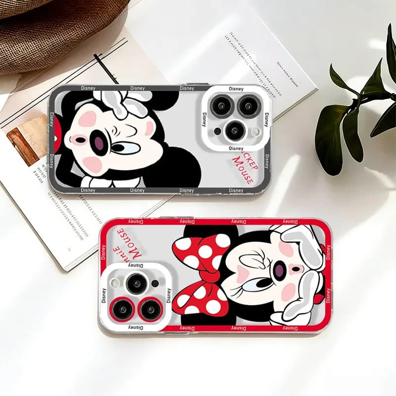Capa protetora Disney Stitch Mickey Mouse para smartphone
