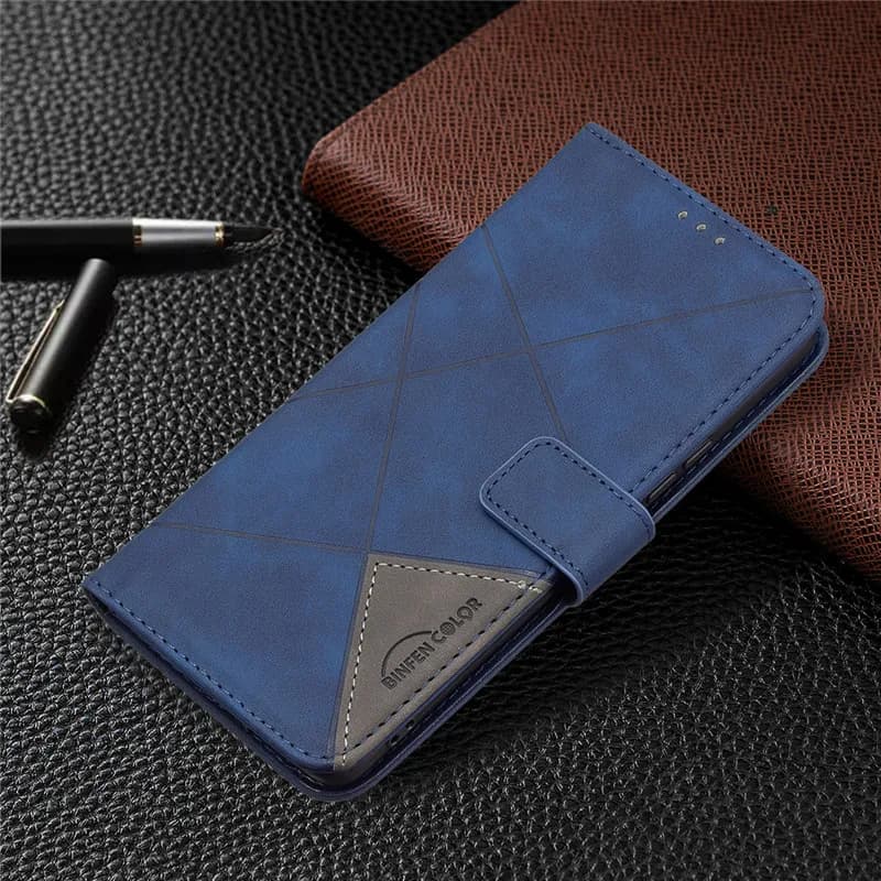 Capa de couro flip multicolorida para Xiaomi Redmi Note 10 com padrões de borboletas e texturas de crocodilo