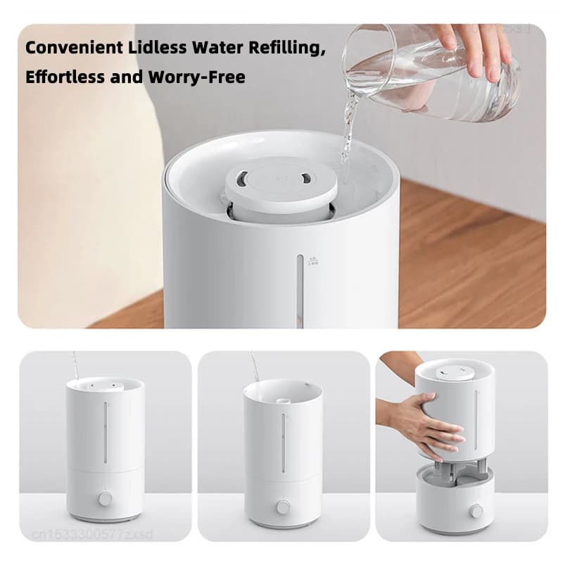Umidificador MIJIA Mijia 2 branco com reabastecimento de água sem tampa prático e fácil