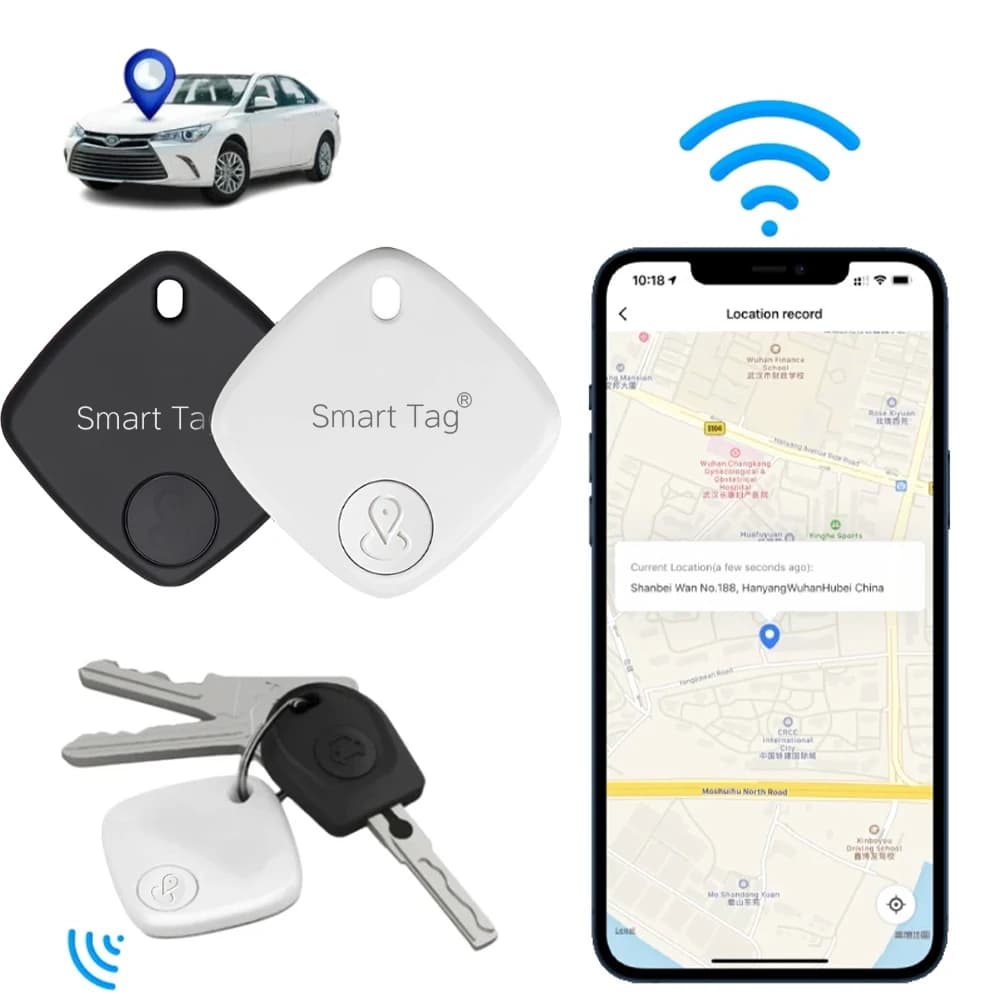 Localizador GPS com Aplicativo para Smartphone, Bateria Recarregável de Longa Duração, Alerta de Movimento e Cerca Virtual