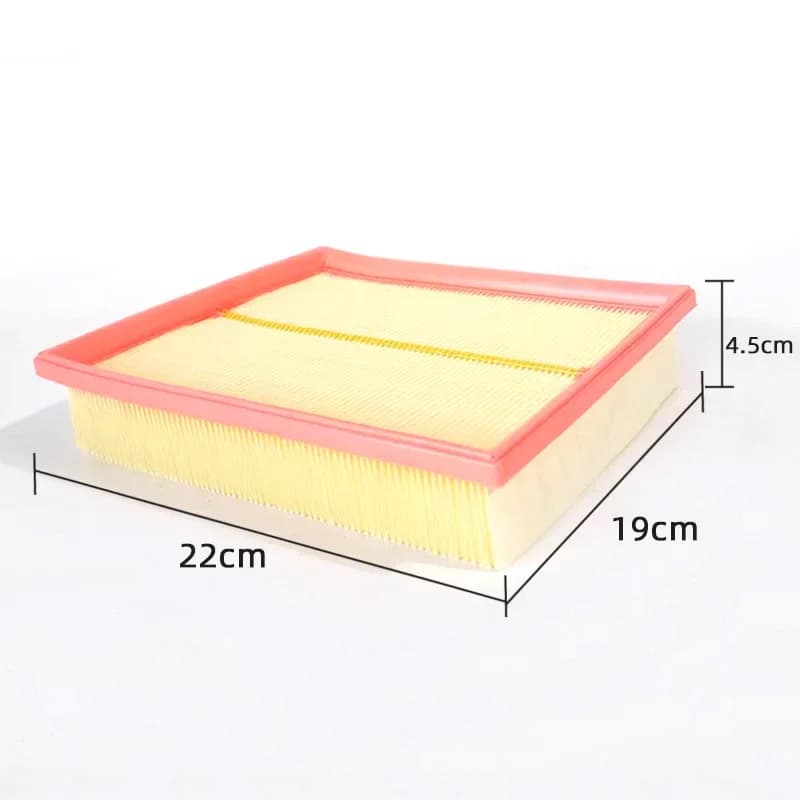 Elemento de filtro amarelo com bordas vermelhas para aspirador de pó Festool CT26 CT36 CT48, dimensões 22x19x4.5 cm