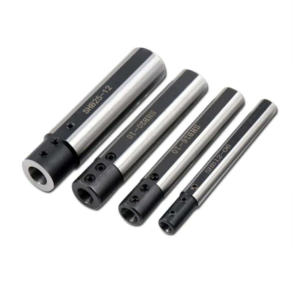 Suportes de ferramenta de torno SHB25, SHB20, SHB16 e SHB12 em aço de tungstênio cinza escuro