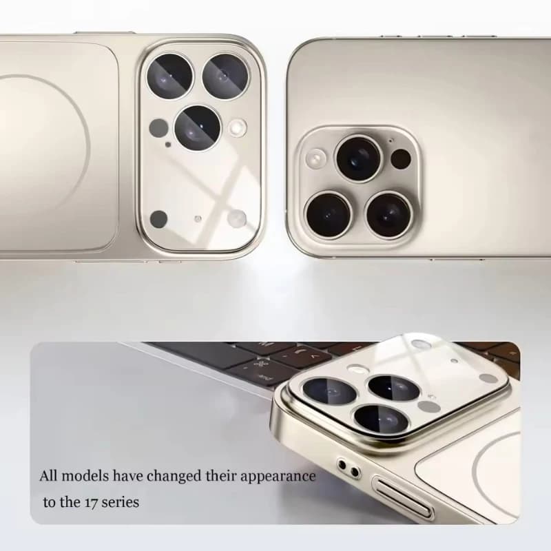 Uma capa de telefone que faz seu telefone parecer como a série 17, para iPhone 17 Pro Max 13 14 15 16 Pro Max 17 Pro Capa de telefone magnética