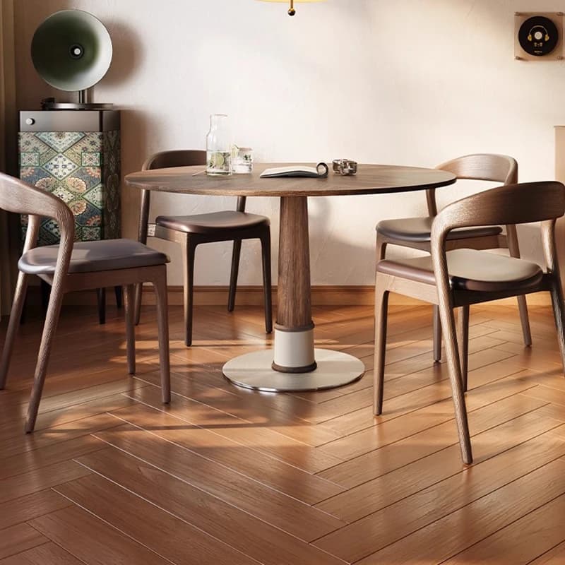 Mesa de Jantar de Madeira Luxuosa Estilo Nórdico de Meio Século para Restaurante e Escritório, Mesa de Jantar que Economiza Espaço para Crianças, Móveis para Casa
