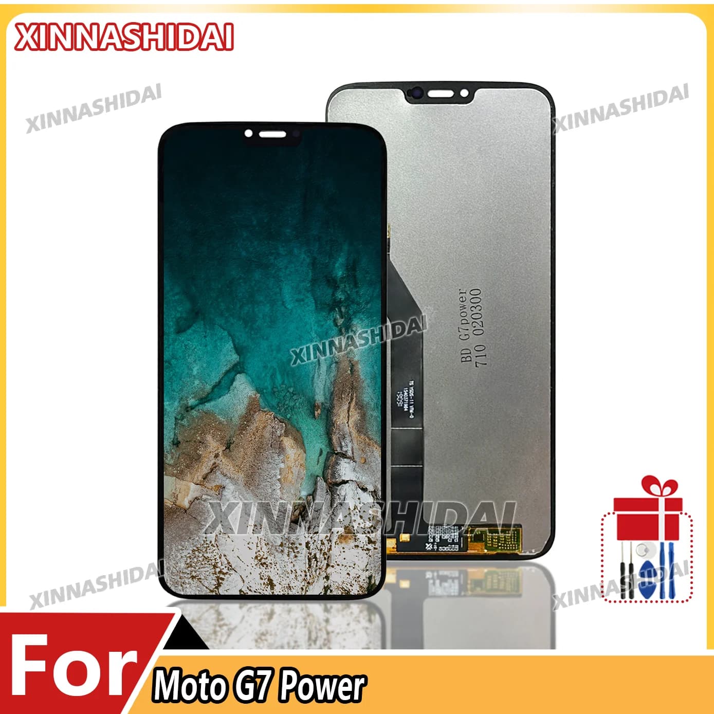 Display LCD e tela de toque para Motorola Moto G7 Power