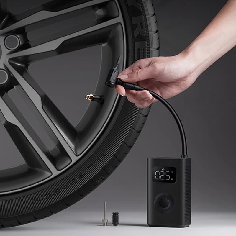 Novo Compressor de Ar Portátil Universal Mijia 2023 com Sensor de Pneu Mi Inflatable Treasure 2 para Carro e Bicicleta