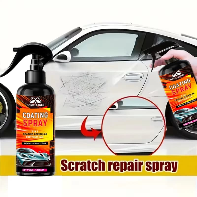 DOXICLEANER Spray de Revestimento Automotivo de Ação Rápida, Agente Reparador Multifuncional, Brilho para Pneus, Limpeza Automotiva, Polidor para Carro