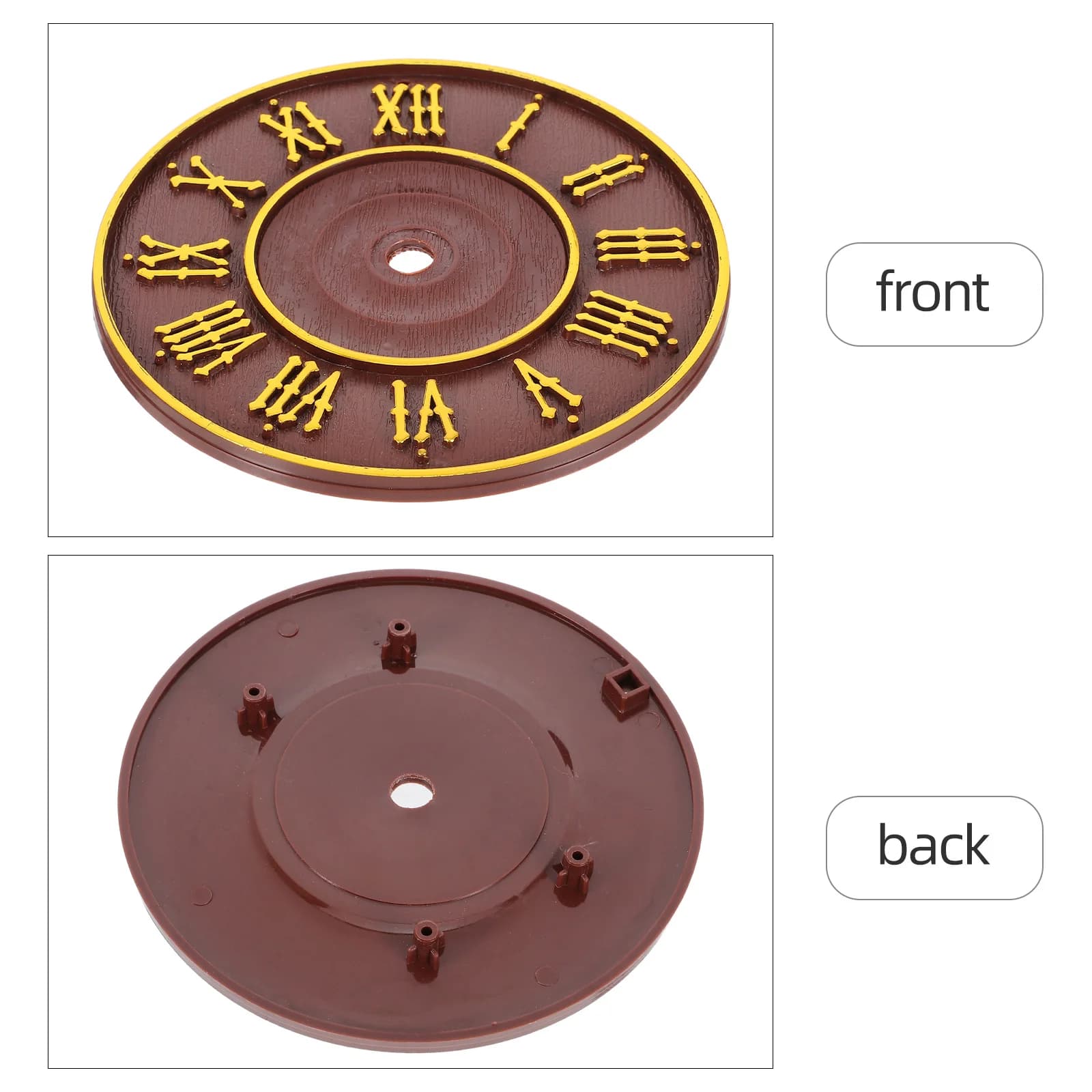 1pc vintage cuco relógio de parede numerais romanos design artístico decoração para casa movimento preciso cronometragem retro pêndulo