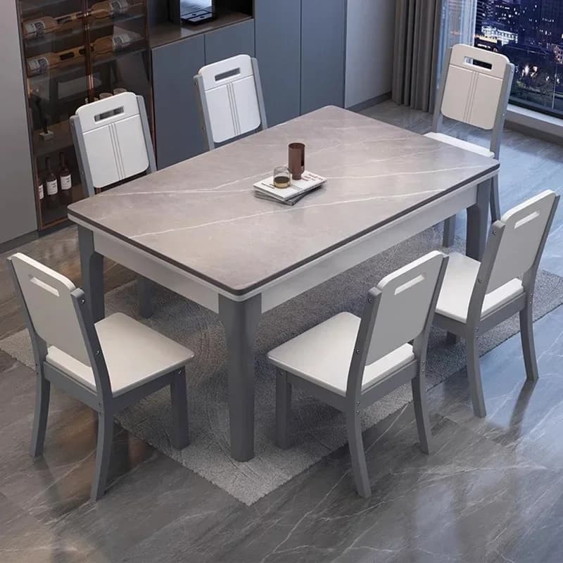 M retângulo luxo mesa de jantar sala estar mármore nordic cozinha casa mesa jantar pernas modernas mesas conjuntos móveis jardim m