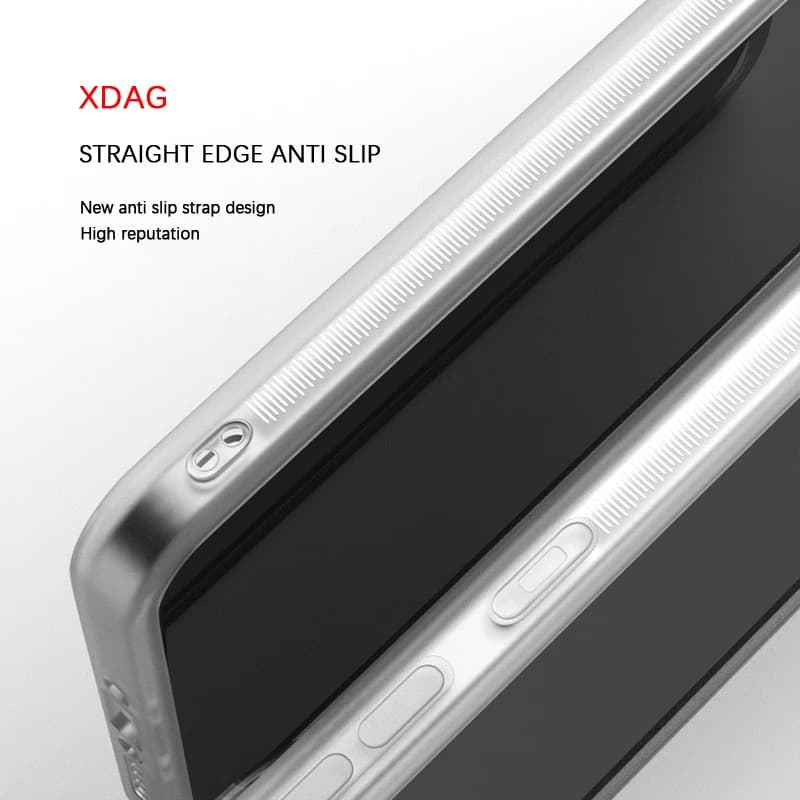 Capa para Xiaomi Poco X7 Pro com borda antiderrapante e design de faixa texturizada para melhor aderência