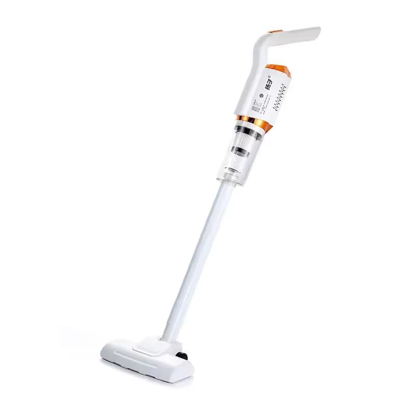 Aspirador de pó portátil sem fio de alta potência branco e laranja