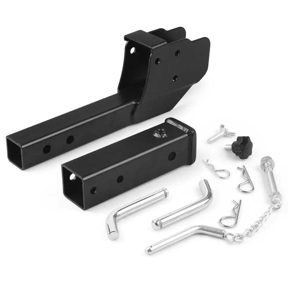 Adaptador Dobrável para Engate de Reboque 2 Polegadas com Haste Dobrável para Transporte de Carga e Cadeira de Rodas, Capacidade de Peso de 500lb