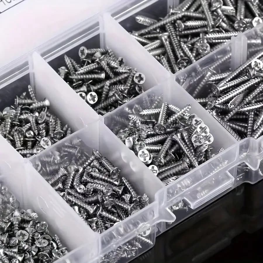 Kit de 800 parafusos autoatarraxantes para madeira M2